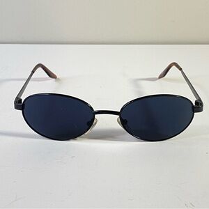 Vintage Black Oval Sunglasses